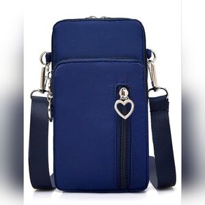 Crossbody Bag Cell Phone Sleeve Concert Venue Bag Adiustable Strap Arm Wrist NWT